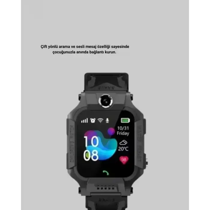 AsilTech S10 Akıllı Çocuk Saati SİYAH