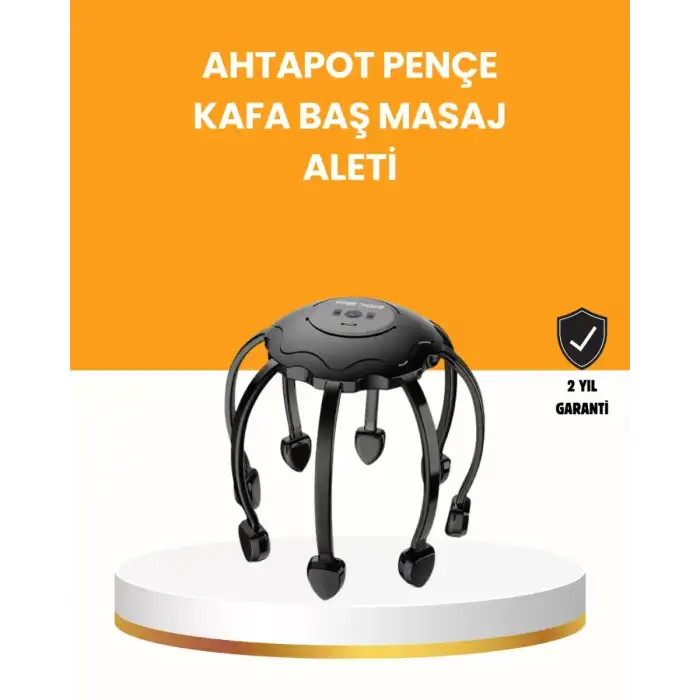 AsilTech Saç Derisi Masaj Aleti 8 Bağımsız Kol 3 Modlu Derin Rahatlama
