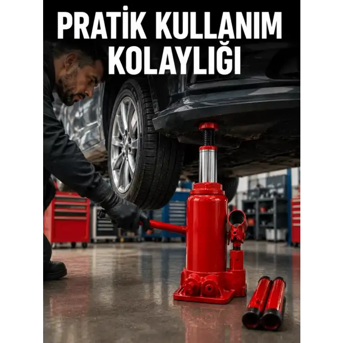 AsilTech Sağlam Taban Yapılı Güvenilir Hidrolik Şişe Kriko