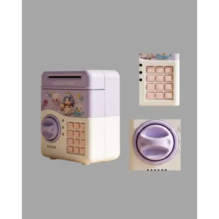 AsilTech SAM51 MÜZİKLİ IŞIKLI KUMBARA MOR