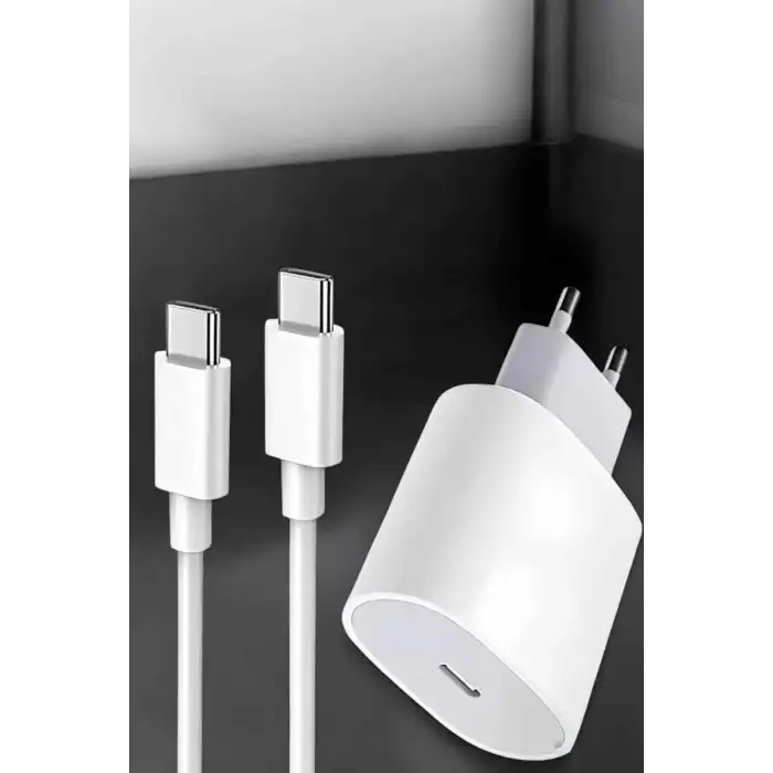 AsilTech Şarj Aleti İOS 15/15 Pro Max Uyumlu Şarj Adaptörü ve Kablosu