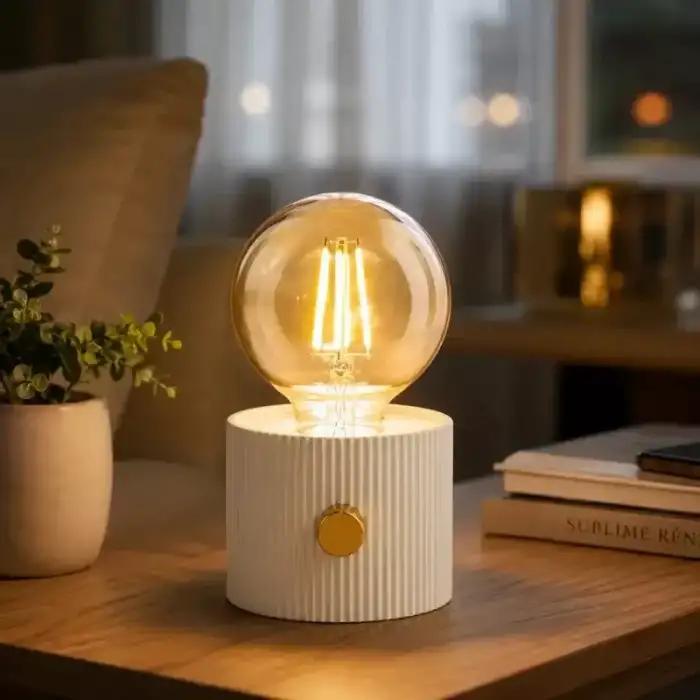 AsilTech Şarjlı Dekoratif Masa Lambası - Kademesiz Dimmer - Type-C Bağlantılı