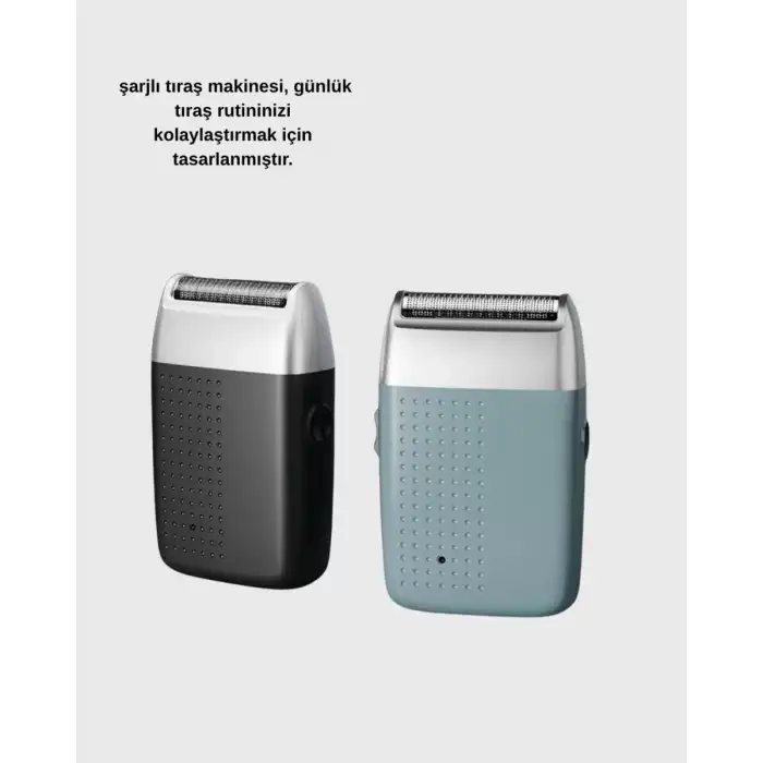 AsilTech Şarjlı Kuru Kullanım Tıraş Makinesi – Kablosuz, Taşınabilir