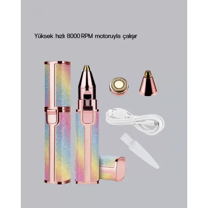 AsilTech Şarjlı Mini Yüz ve Kaş Epilatörü – Ağrısız ve Hassas Temizlik