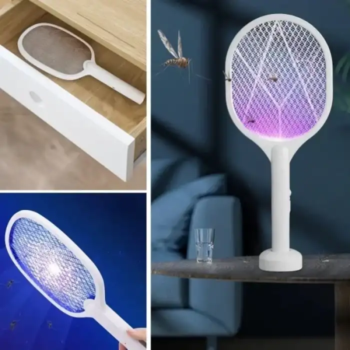 AsilTech Şarjlı Standlı Sinek Öldürücü Raket