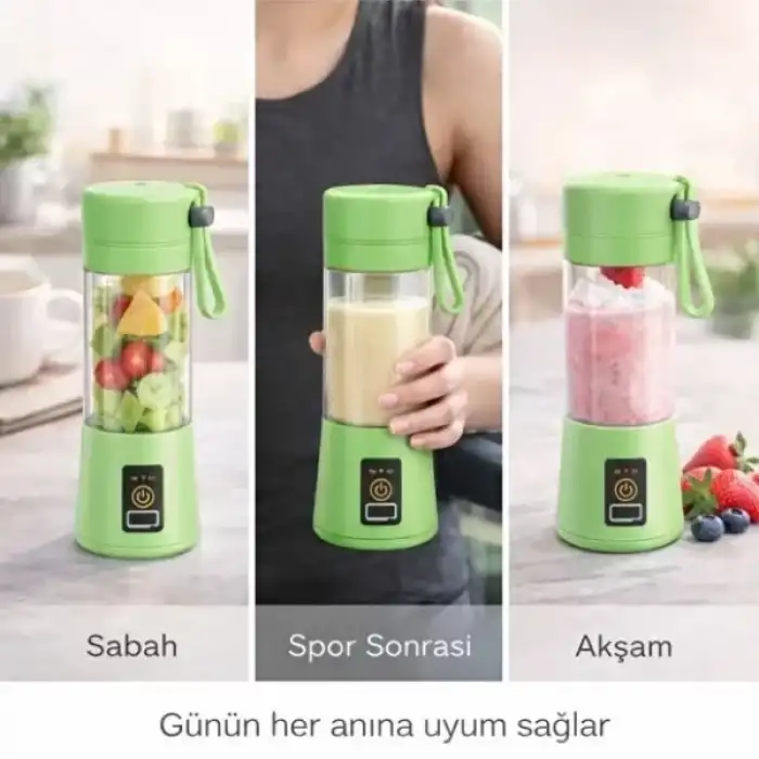 AsilTech Şarjlı Taşınabilir Smoothie Blender