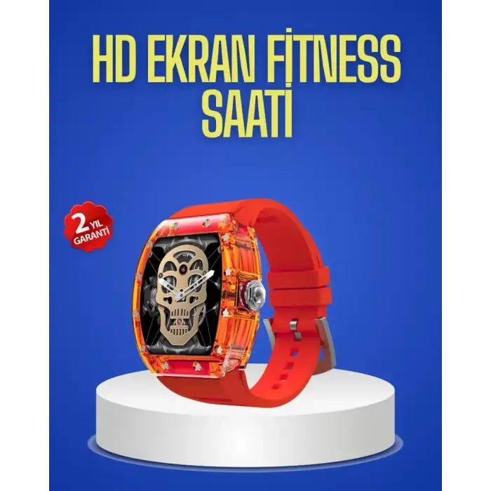 AsilTech Şeffaf Tasarımlı Akıllı Saat Dokunmatik Ekranlı