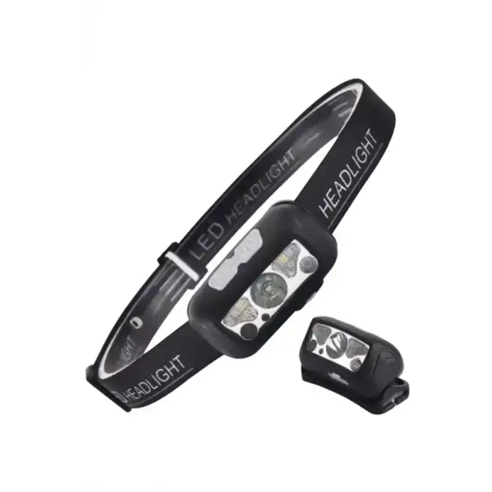 AsilTech Sensörlü Şarjlı Type-c Şarj Işıklı Kafa Lambası Kamp Lambası