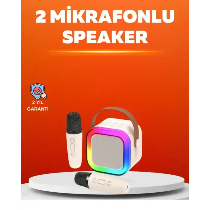 AsilTech Ses Efektli Mikrofonlu Kablosuz Karaoke Sistemi