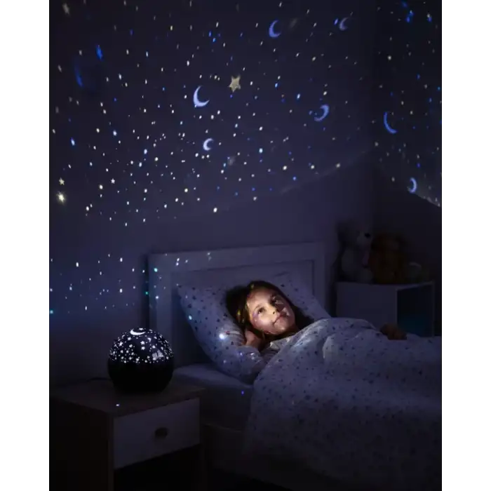 AsilTech Sesle Tepki Veren Yıldız Projektör Gece Işığı