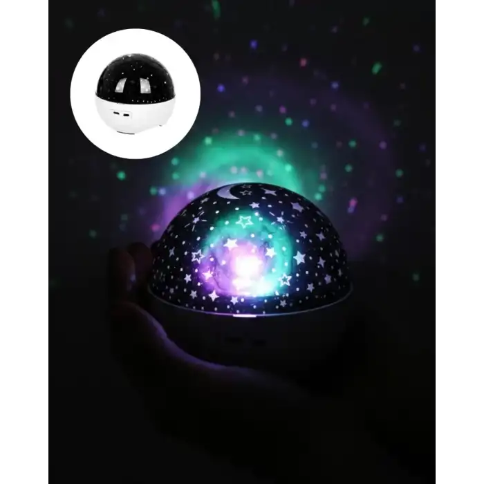 AsilTech Sesle Tepki Veren Yıldız Projektör Oda Lambası