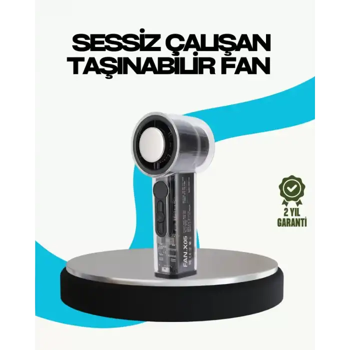 AsilTech Sessiz Çalışan Taşınabilir Fan | USB Şarjlı ve Kompakt Tasarım