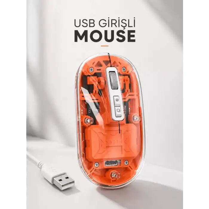 AsilTech Sessiz Kablosuz USB Girişli Mouse Fare Yüksek Performanslı