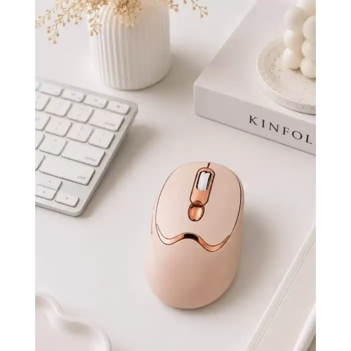 AsilTech Sessiz Tıklama Özellikli Şarjlı Kablosuz Mouse Çoklu Cihaz Uyumlu