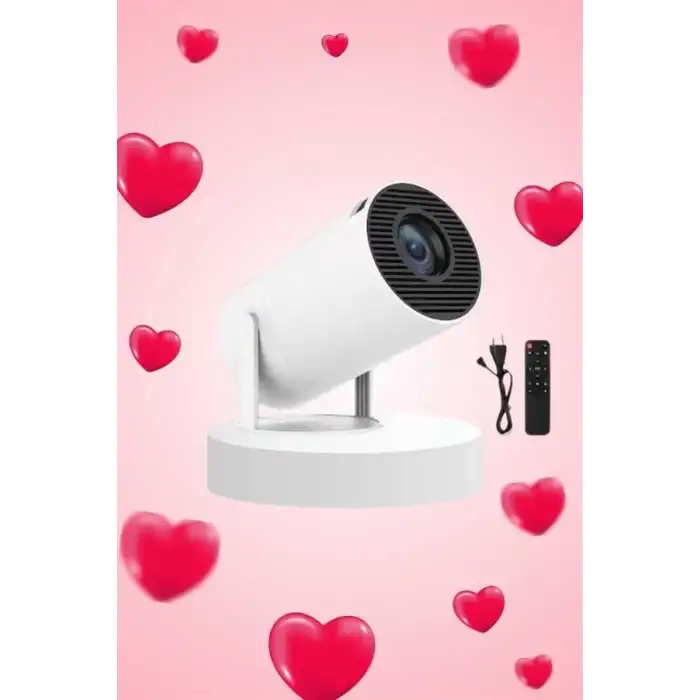AsilTech Sevgiliye Özel Hediye Ayaklı Sinema Projektörü Projeksiyon