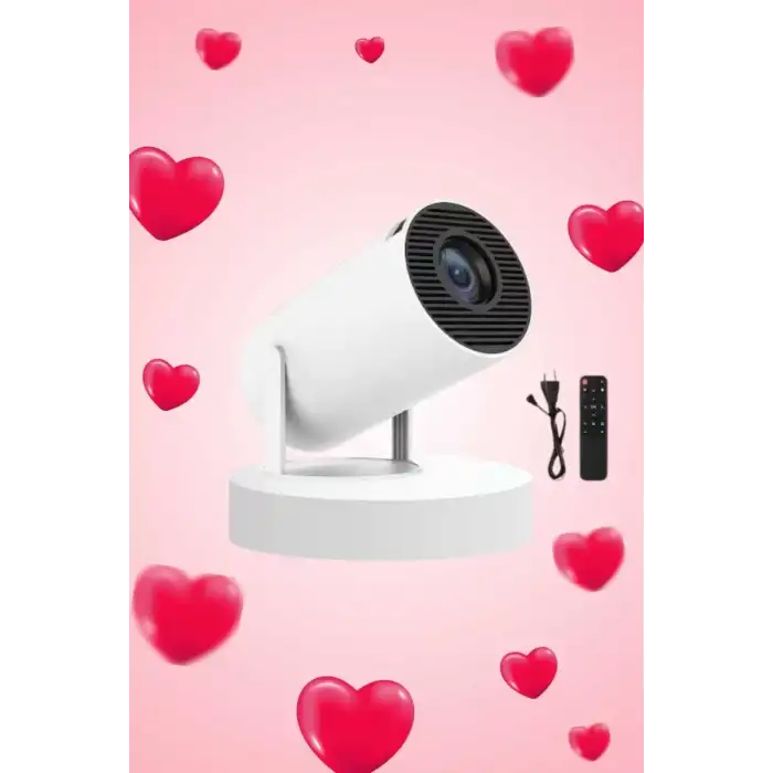 AsilTech Sevgiliye Özel Hediye Ayaklı Sinema Projektörü Projeksiyon