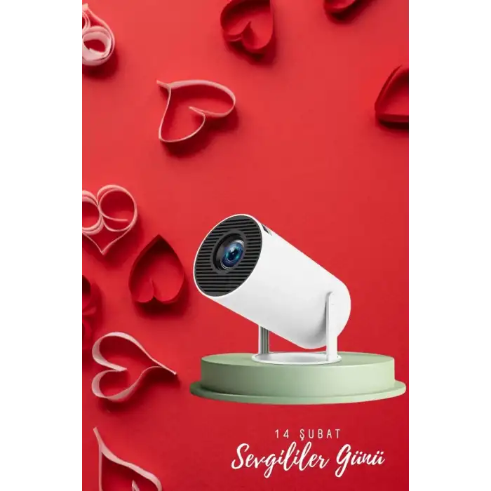 AsilTech Sevgiliye Özel Hediye Ayaklı Sinema Projektörü Projeksiyon