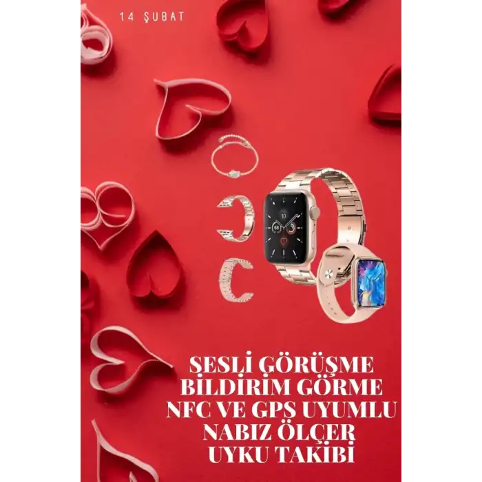 AsilTech Sevgiliye Özel Yeni Nesil Akıllı Saat Çiftlere Özel Kampanya Çift Saatleri