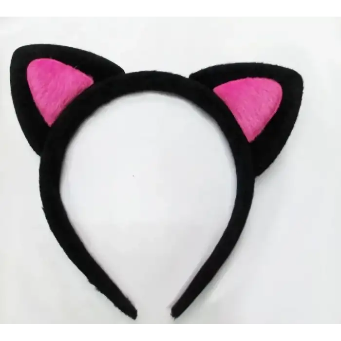AsilTech Sevimli Kedi Kulak Pofuduk Kedi Taç Şeker Pembe