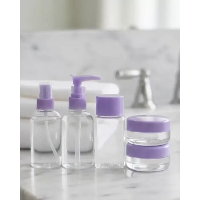AsilTech Seyahat İçin 5’li Şeffaf Kozmetik Şişe Seti 30 ml