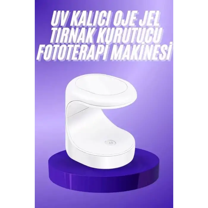 AsilTech Seyehat Tipi Mini Oje Kurutucu Ultraviole Mor Işık Protez Tırnak Kurutucu