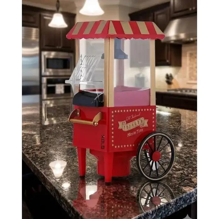 AsilTech Sıcak Hava Teknolojili Yapışmaz Popcorn Makinesi