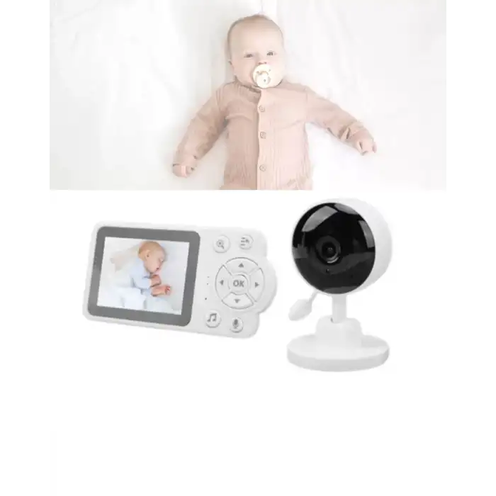 AsilTech Sıcaklık Sensörlü Güvenli Bebek Kamerası İki Yönlü Ses Yeni Nesil