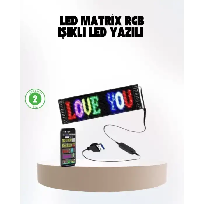 AsilTech Şık ve Fonksiyonel RGB LED Panel Canlı Renk Yansımalı Işık Sistemi