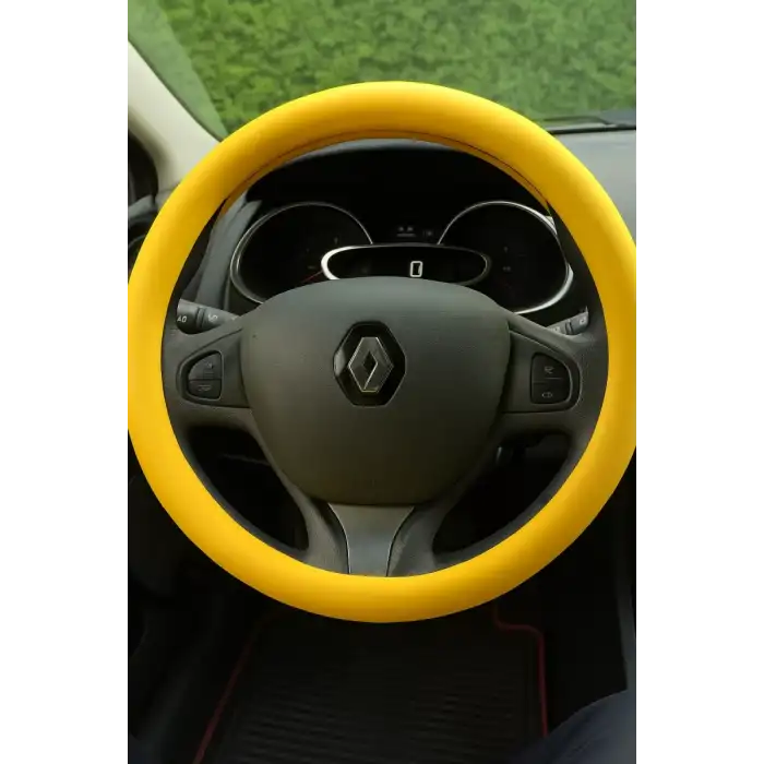 AsilTech Silikon Direksiyon Kılıfı Sarı