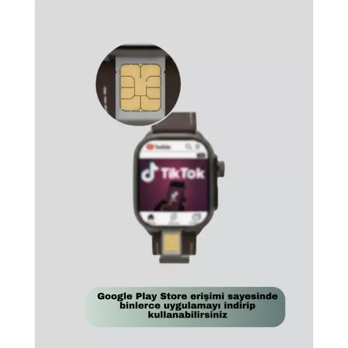 AsilTech SIM Kartlı Akıllı Saat GPS WiFi Bluetooth Destekli