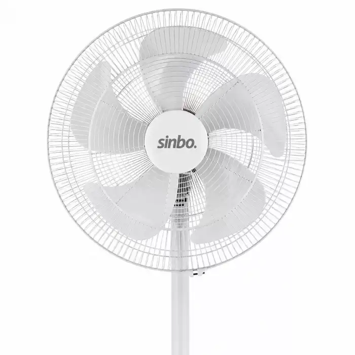 AsilTech Sinbo Ayaklı Vantilatör - 5 Pervaneli - 16 İnç - Beyaz Renk