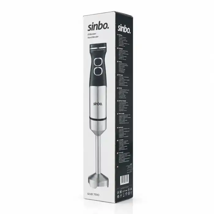 AsilTech Sinbo Çubuk El Blender Seti - Çelik Uçlu - Güçlü Performans