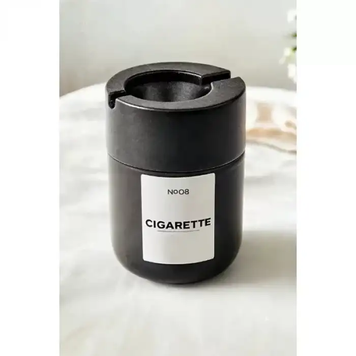 AsilTech Siyah Cam Küllük