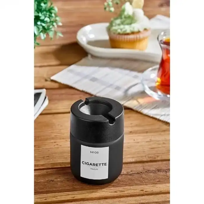 AsilTech Siyah Cam Küllük