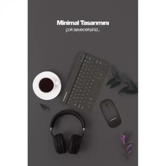 AsilTech Siyah Kablosuz Klavye Ve Mouse Seti