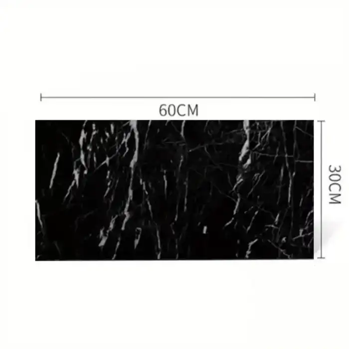 AsilTech Siyah Mermer Desenli Alüminyum Plastik Duvar Sticker