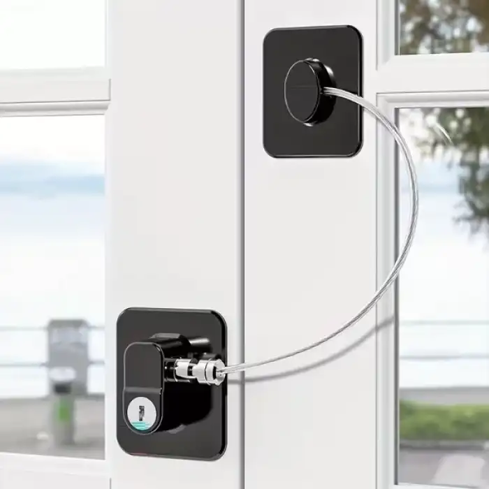 AsilTech Siyah Plaka Halatlı Emniyet Kilidi