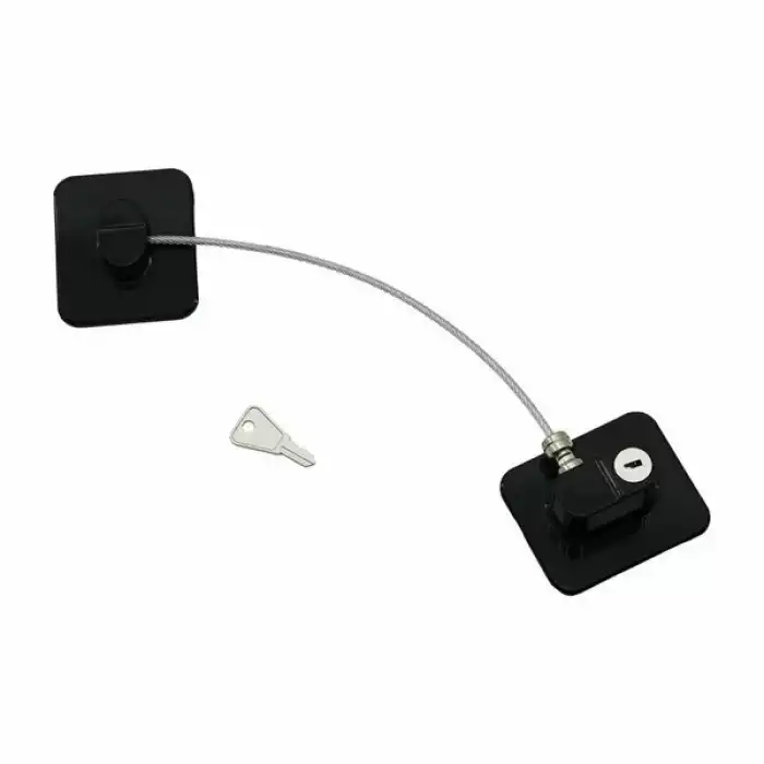 AsilTech Siyah Plaka Halatlı Emniyet Kilidi