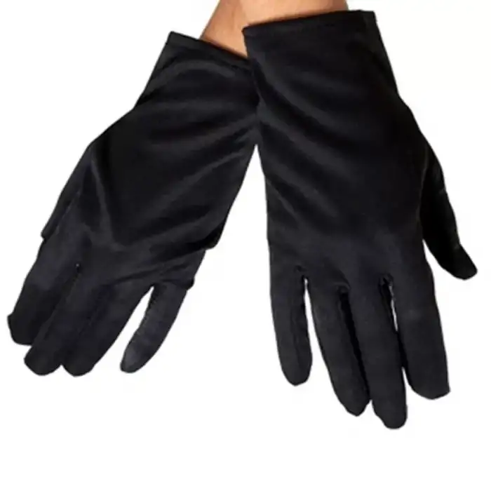AsilTech Siyah Renk Kısa Dans Gösteri Eldiveni