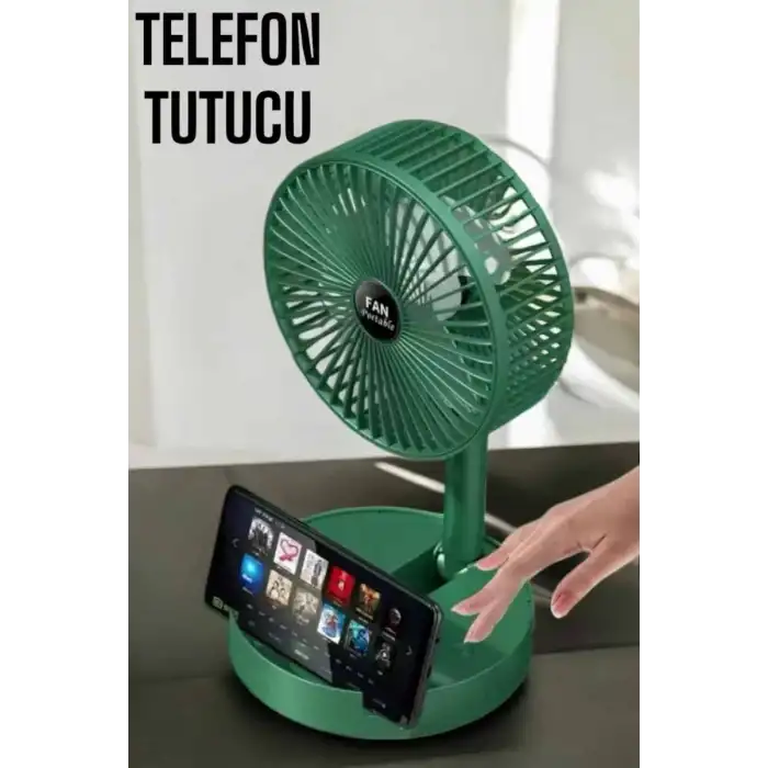 AsilTech Soğutucu Vantilatör Telefon Standlı Mini Fan