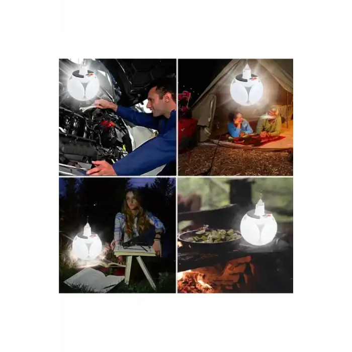 AsilTech Solar 5 Kanatlı Kamp Lambası