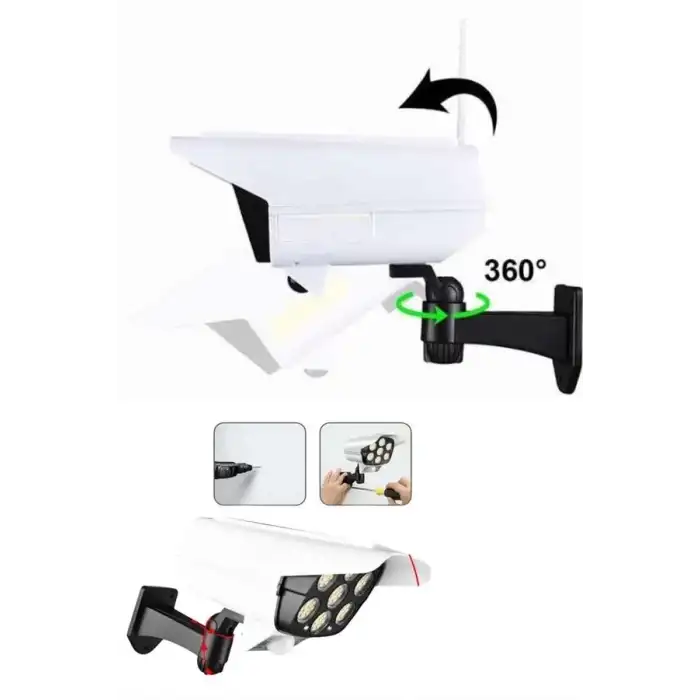 AsilTech Solar Bahçe Lambası Uzaktan Kumandalı Kamera Görünümlü Hareket Sensörlü