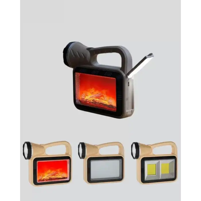AsilTech Solar COB Alev Efektli Lamba – Güneş Enerjili, Suya Dayanıklı, Taşınabilir