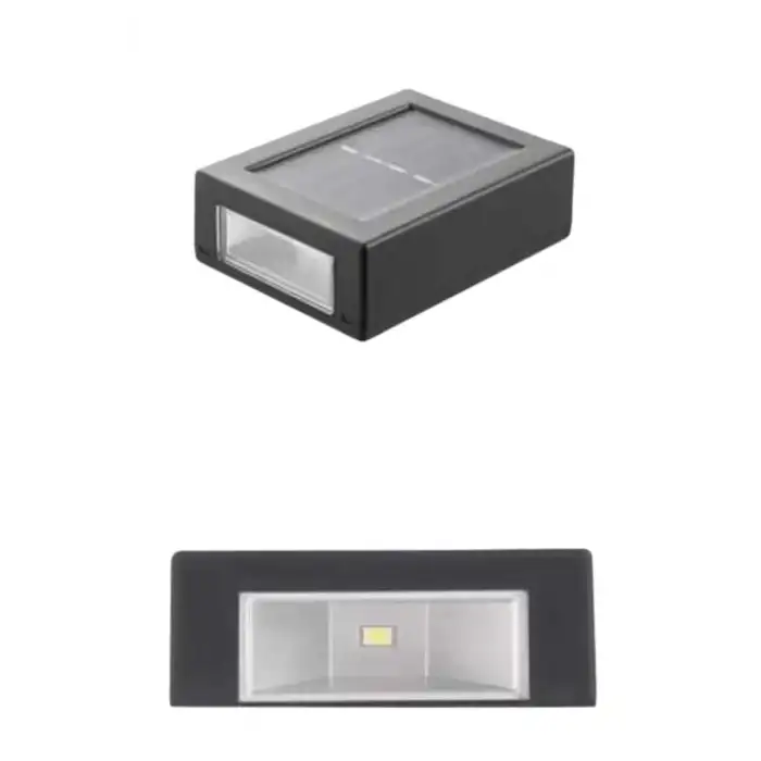 AsilTech Solar Güneş Enerjili Çift Taraflı Duvar Lambası Çift Taraflı Duvar Lamba Güneş Enerjili