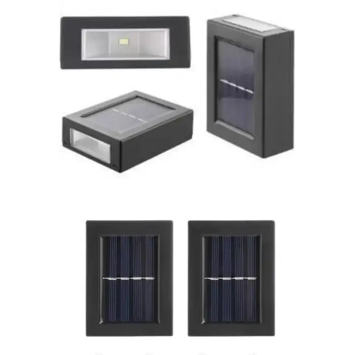 AsilTech Solar Güneş Enerjili Çift Taraflı Duvar Lambası Çift Taraflı Duvar Lamba Güneş Enerjili Yeni Nesil