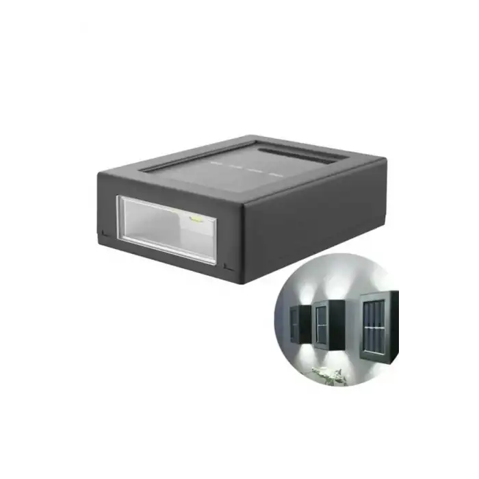 AsilTech Solar Lamba Dekoratif Aplik Su Geçirmez Led Işıklı Duvar Lambası
