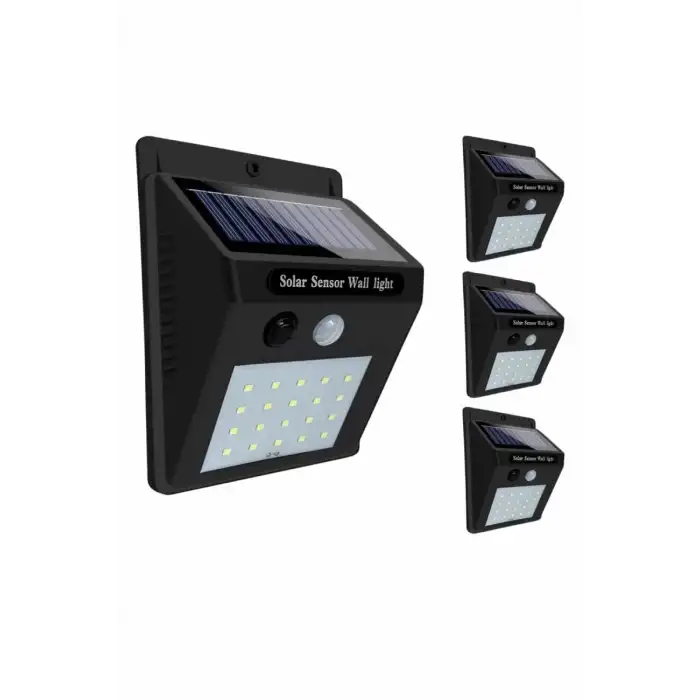 AsilTech Solar Sensörlü Duvar Lambası Bahçe Lamba 20 Led Işık