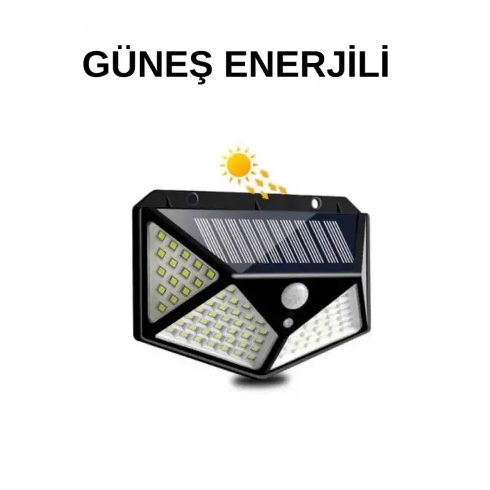 AsilTech Solar Sensörlü Duvar Lambası Bahçe Lambaso Parlak Beyaz Işık Suya Dayanıklı