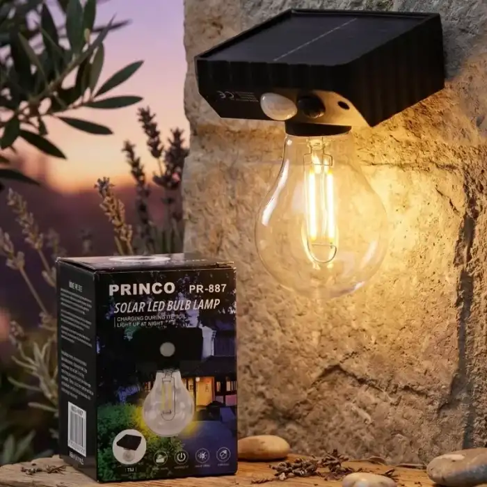 AsilTech Solar Sensörlü LED Ampul Lamba - Güneş Enerjili - Dış Mekan Aydınlatma