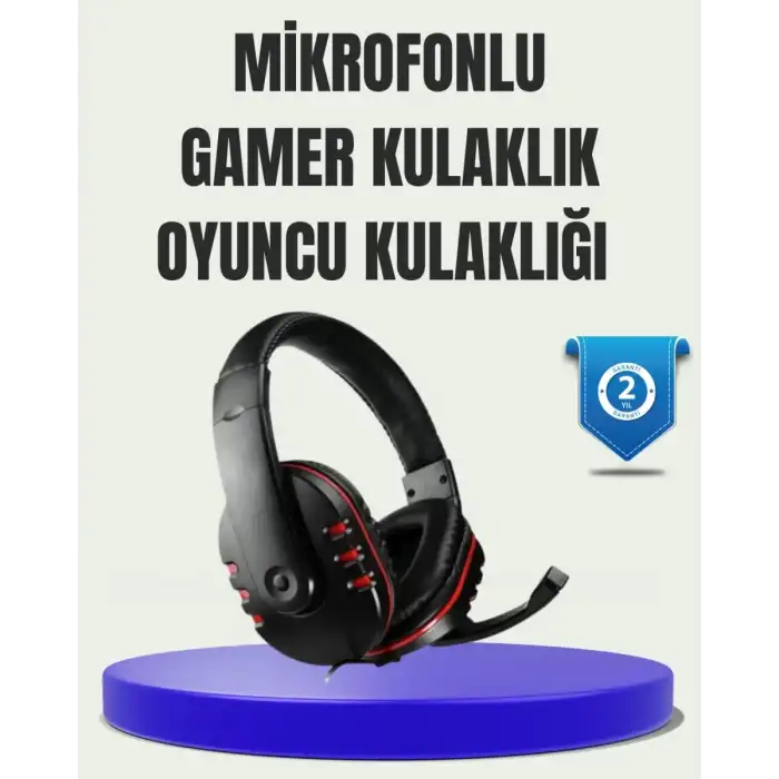 AsilTech Stereo Gaming Kulaklık – Yüksek Ses Kalitesi, Ergonomik Yapı